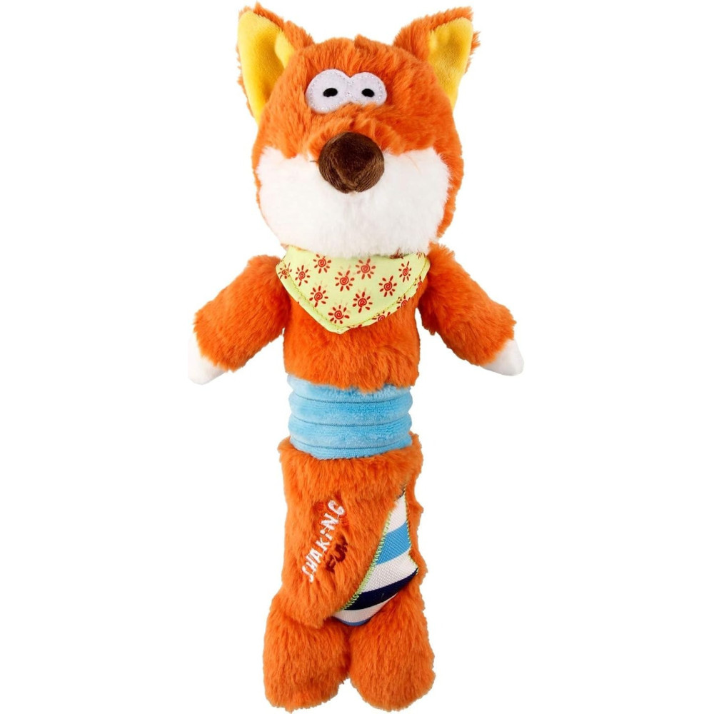 Gigwi Plush Shaking Fun Dog Toy, Fox
