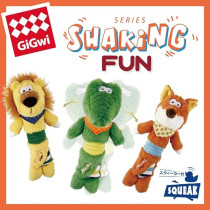 Gigwi Plush Shaking Fun Dog Toy, Fox