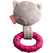 Gigwi Suppa Puppa Coon With Squeaker Inside, Plush/TPR, Small