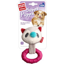 Gigwi Suppa Puppa Coon With Squeaker Inside, Plush/TPR, Small