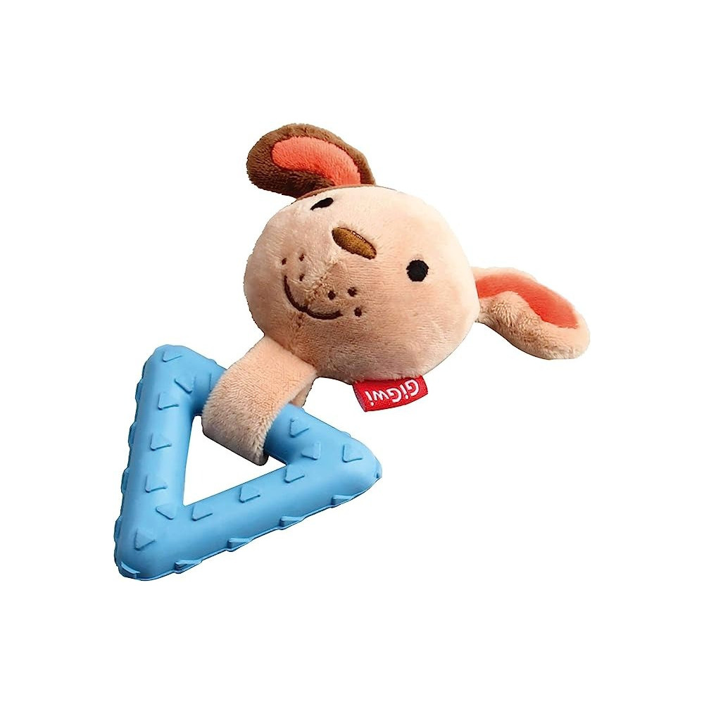 Gigwi Suppa Puppa Dog With Squeaker Inside, Plush/TPR, Small