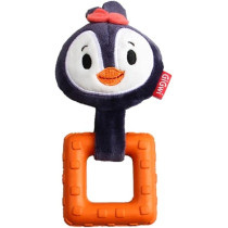 Gigwi Suppa Puppa Penguin With Squeaker Inside, Plush/TPR, Extra Small