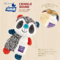 Gigwi Suppa Puppa Racoon Squeaker/Crincle Inside, XS