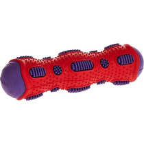 Gigwi Toothbrush Stick Rubber Dental Chew With Crackle Sound, Red