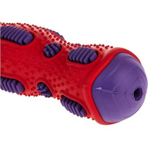 Gigwi Toothbrush Stick Rubber Dental Chew With Crackle Sound, Red