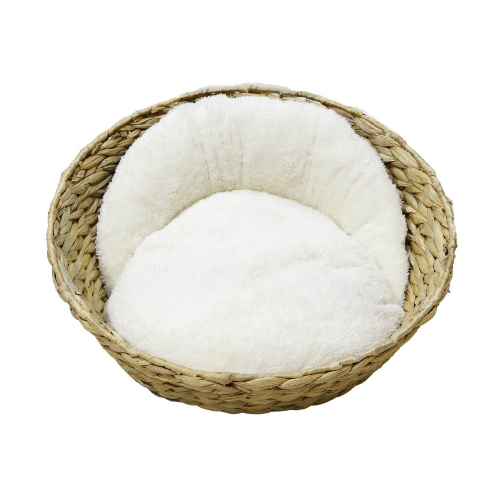 Bobby Green Basket Bed For Cat And Dog, Beige, 50 Cm
