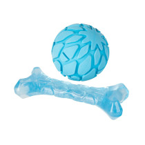 FOFOS Milk Bone And Ball Puppy Toy, Blue