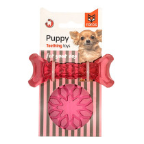 FOFOS Milk Bone And Ball Puppy Toy, Pink