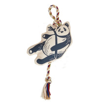 FOFOS Panda Flossy Rope Dog Toy