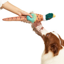FOFOS Pheasant Plush Dog Toy, Multicolour