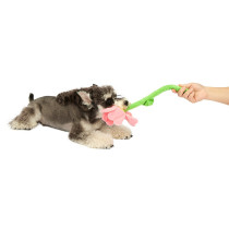 FOFOS Pink Flower Crinkle Rope Dog Toy
