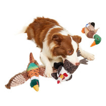 FOFOS Rooster Plush Dog Toy, Multicolour