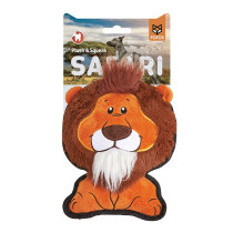 FOFOS Safari Line Lion Dog Toy, Brown