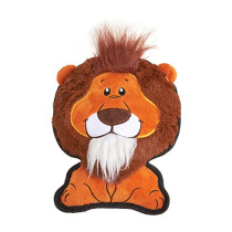 FOFOS Safari Line Lion Dog Toy, Brown