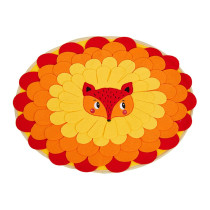 FOFOS Snuffle Fox Mat, Long Lasting, Yellow/Red