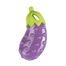 FOFOS Veggi Bites Eggplant S/M Dog Toy, Purple