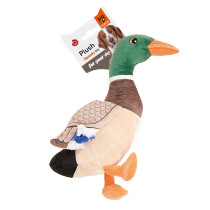 FOFOS Wild Duck Plush Dog Toy, Brown