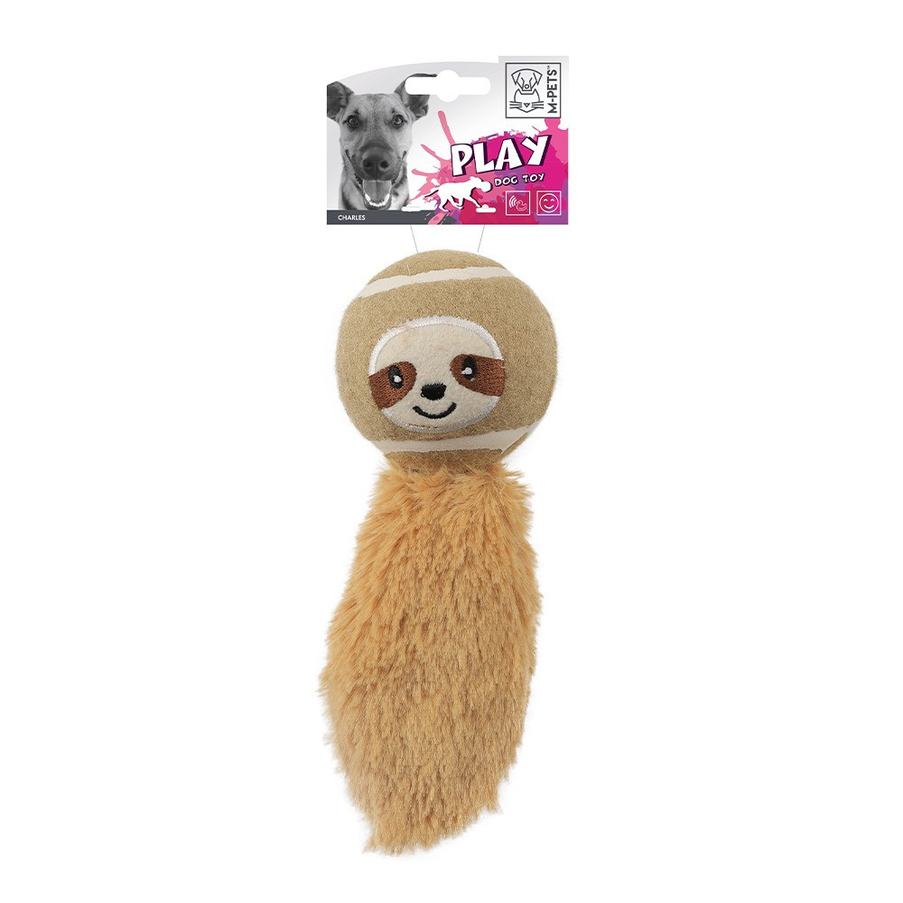 M-Pets Charles Dog Toy, Durable, Brown