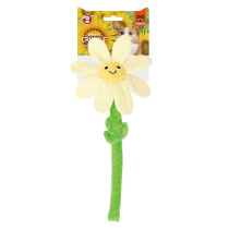 FOFOS Sunflower Crinkle Rope Dog Toy, Yellow/Green