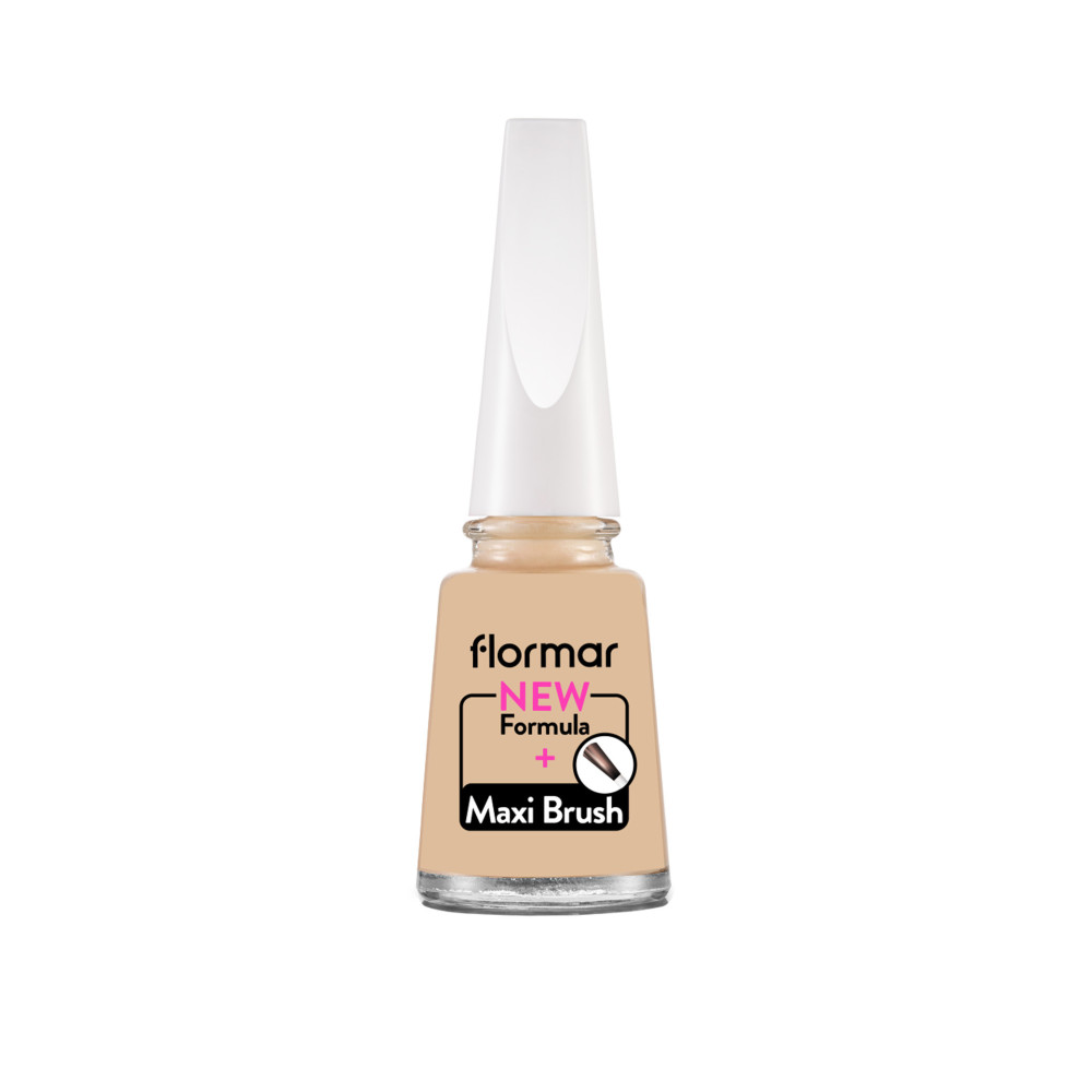 Flormar Nail Enamel With New Improved Formula And Thicker Brush, 246 Cream Silk