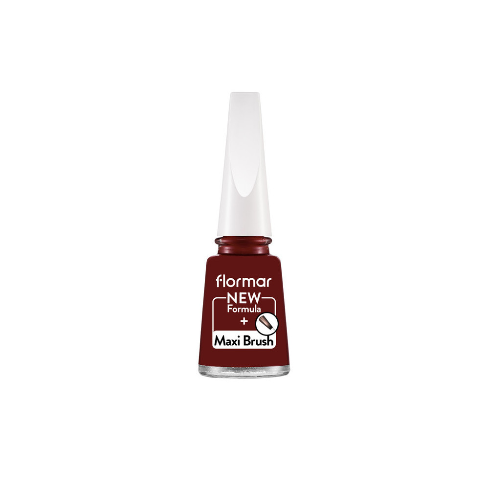 Flormar Nail Enamel With New Improved Formula And Thicker Brush, 385 Red Velvet