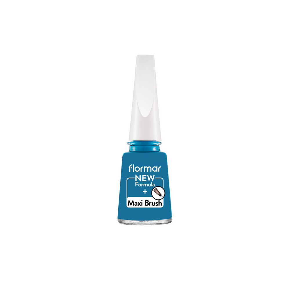 Flormar Nail Enamel With New Improved Formula And Thicker Brush, 450 Blue Industry
