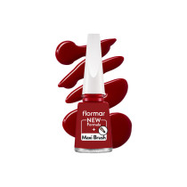 Flormar Nail Enamel With New Improved Formula And Thicker Brush, 128 Bordeaux Scream