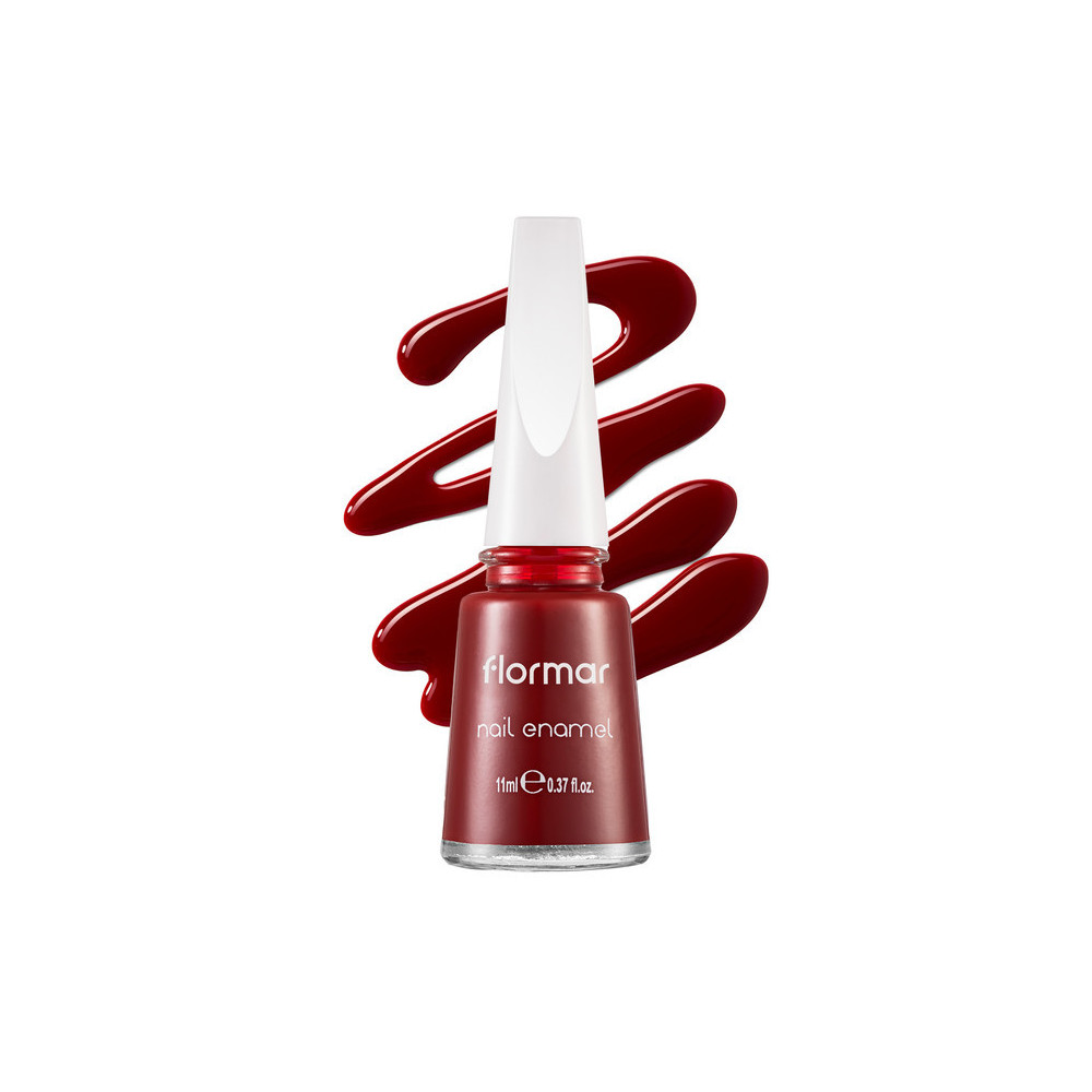 Flormar Nail Enamel Nail Polish, 405 Red Roots, 11ml