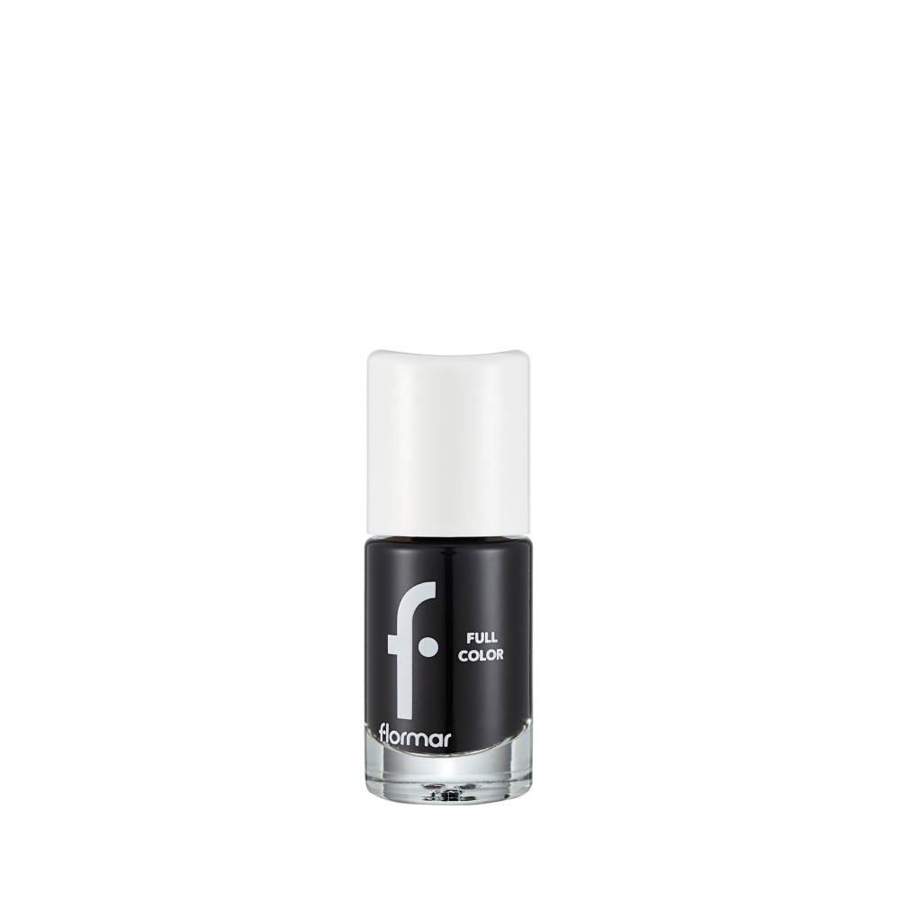 Flormar Full Color Nail Enamel Nail Polish, FC32 Victory Of Black