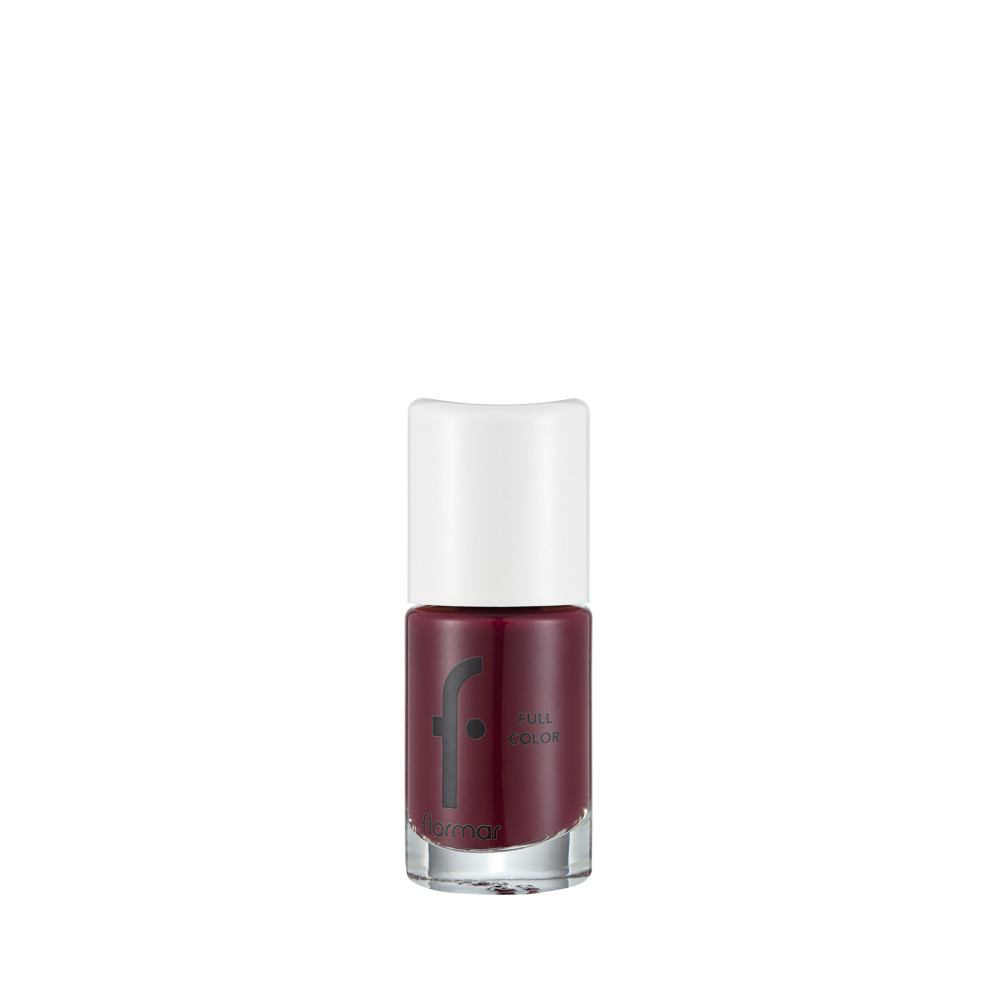 Flormar Full Color Nail Enamel Nail Polish, FC40 Royal Maroon