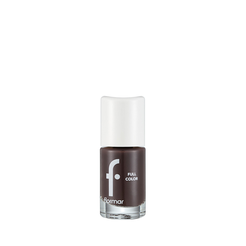 Flormar Full Color Nail Enamel Nail Polish, FC44 Tropic Brown
