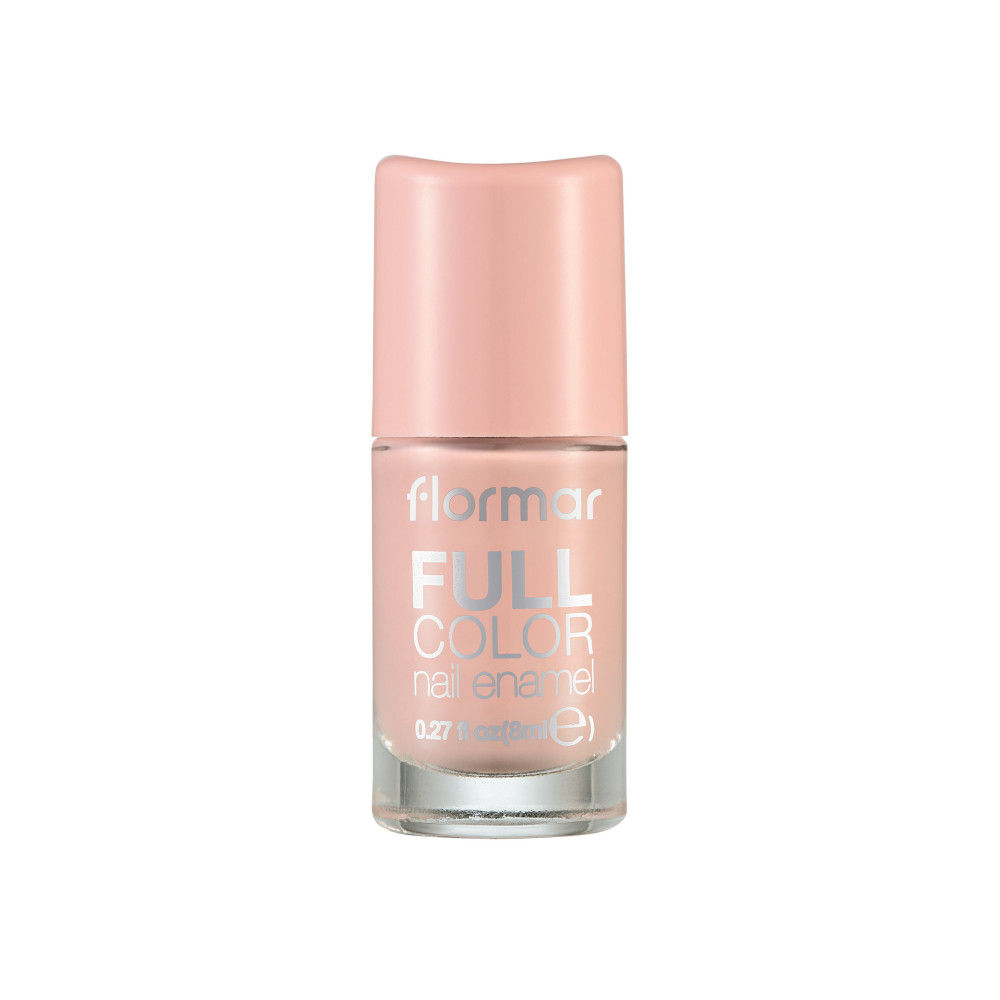 Flormar Full Color Nail Enamel Nail Polish, FC60 Bubbly Peach