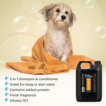 Groom Professional 2 In 1 Protein Shampoo, 4 Litre