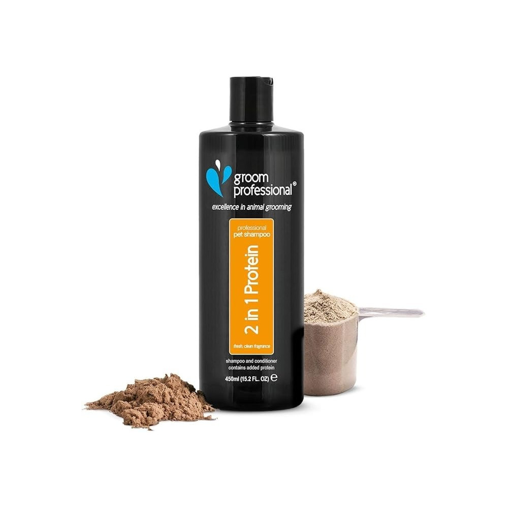 Groom Professional 2 In 1 Protein Shampoo, 450 Ml