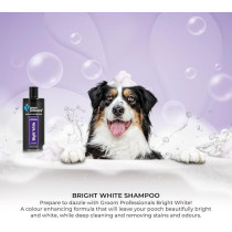 Groom Professional Bright White Shampoo, 450 Ml
