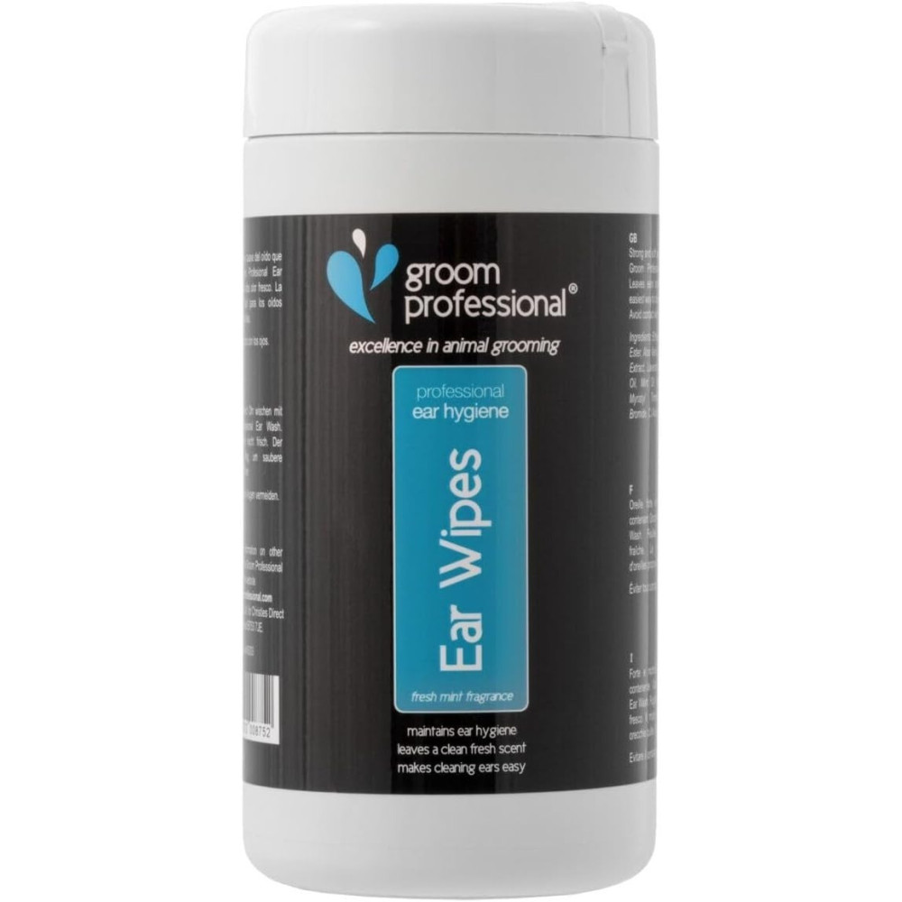Groom Professional Ear Wipes Pet Ear Hygiene And Care, 50 Wipes