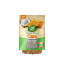Happi Doggy Dental Chew Care-Skin And Coat Support, Honey And Coconut Oil, 2.5 Inch, 18 Pieces, 150 Gm