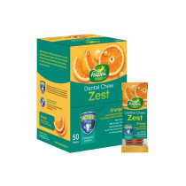 Happi Doggy Dental Chew Zest-Orange-4 Inch (Display Box-50Pcs)