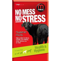 Mikki Dog Hygiene Pants Knickers And Period Pads For Female Bitches On Heat, Large, Black