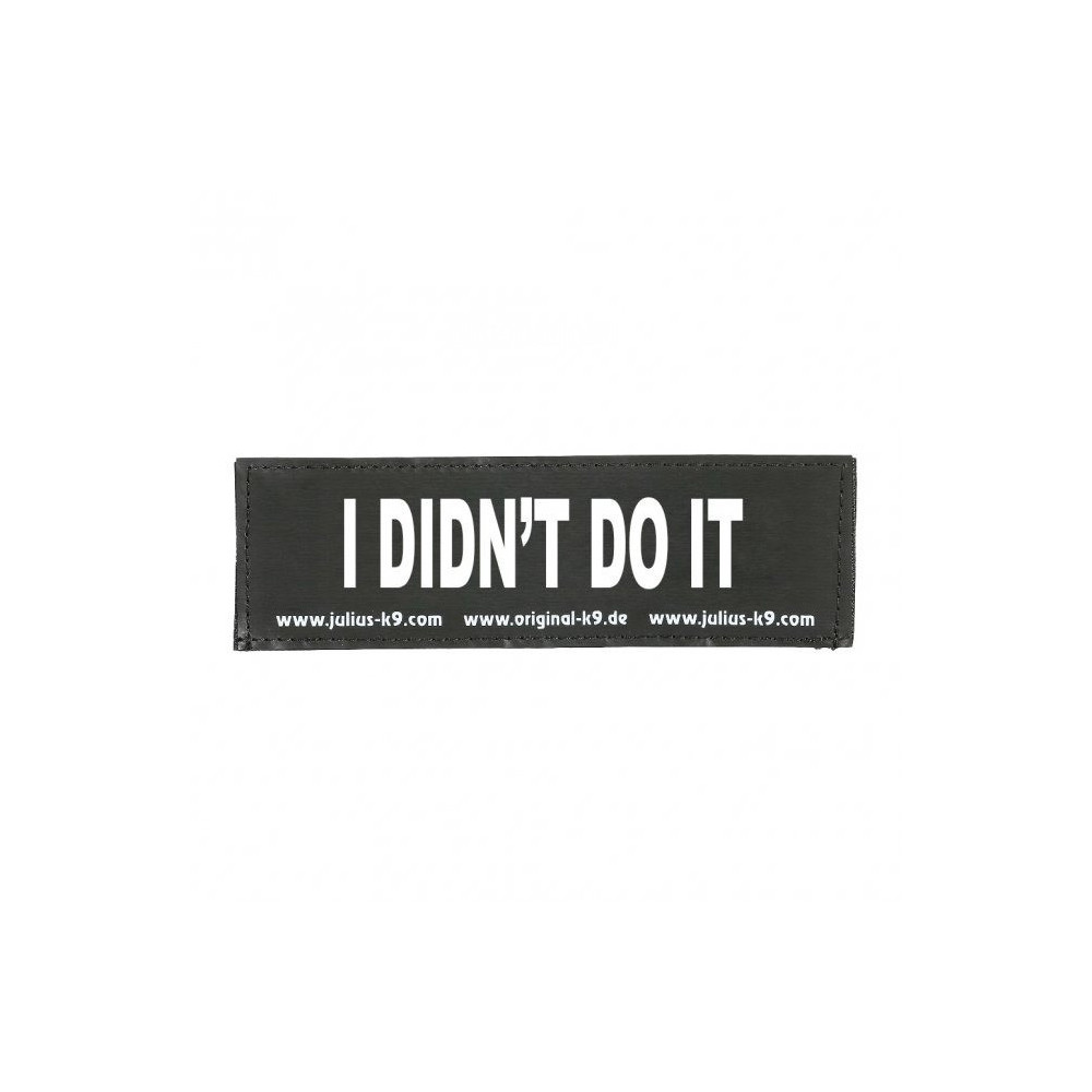 Julius-K9 I Didn't Do It Patch, Small, Black