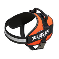 Julius-K9 IDC High Visibility Powerharness, UV Orange, Size 2