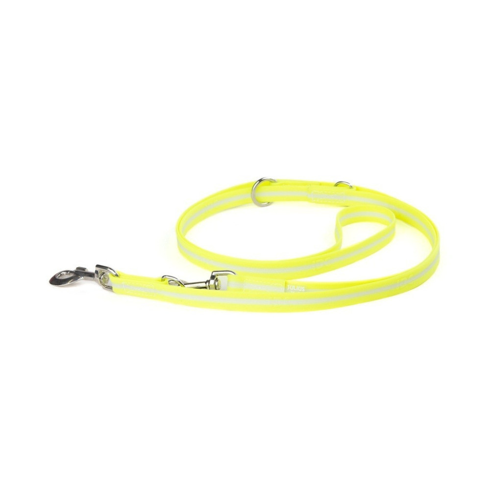 Julius-K9 IDC Lumino Adjustable Leash, Yellow, Width 1.9 cm And Length 2.2 Meter