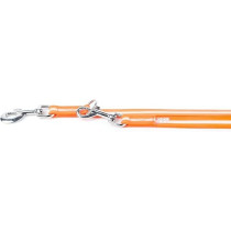 Julius-K9 IDC Lumino Adjustable Leash, UV Orange, Width 1.9 cm And Length 2.2 Meter