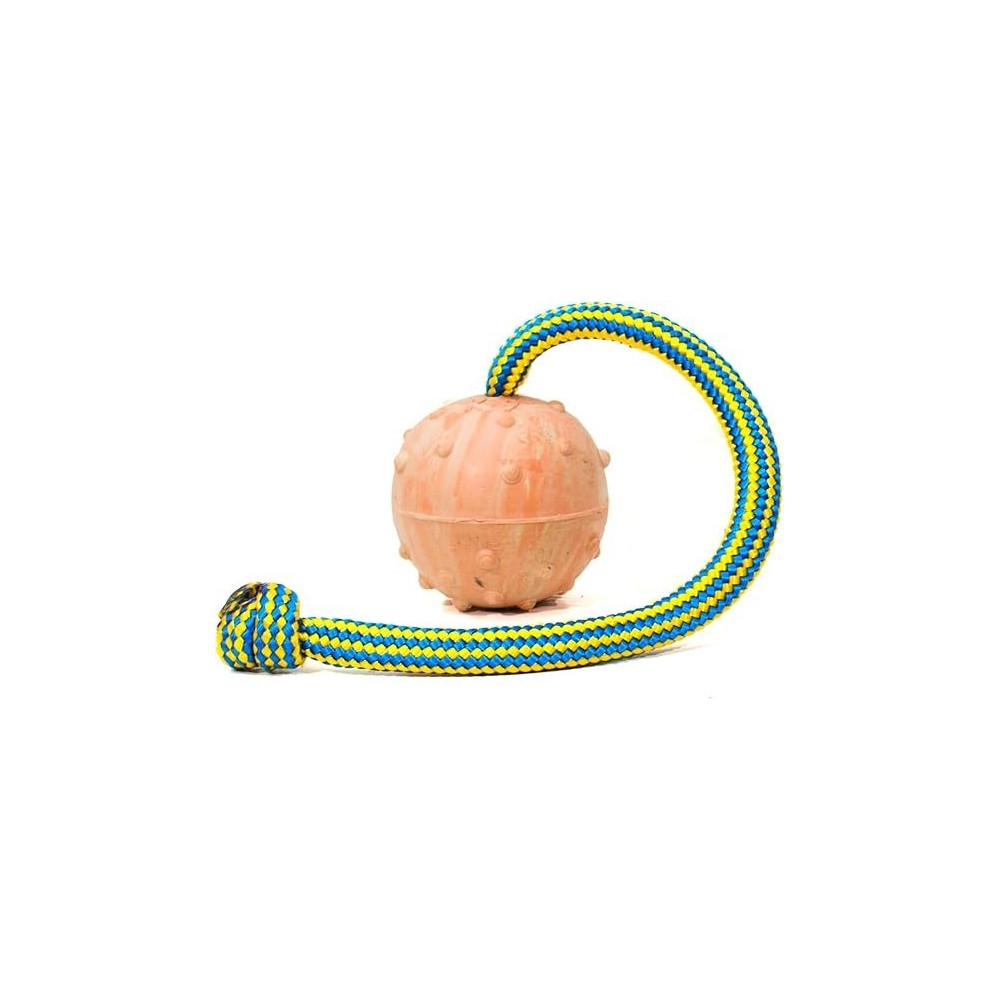 Julius-K9 IDC Natural Rubber Ball With String Dog Toy