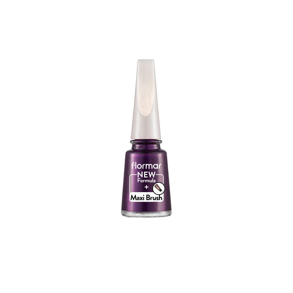 Flormar Pearly Nail Enamel With New Improved Formula And Thicker Brush, PL432 Violet Defence, New