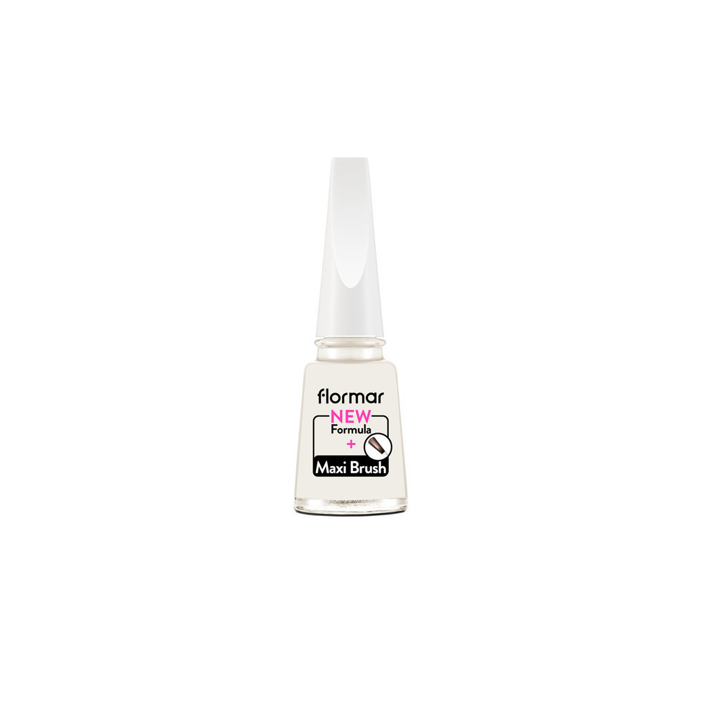Flormar Pearly Nail Enamel With New Improved Formula And Thicker Brush, 227 Milk Foam