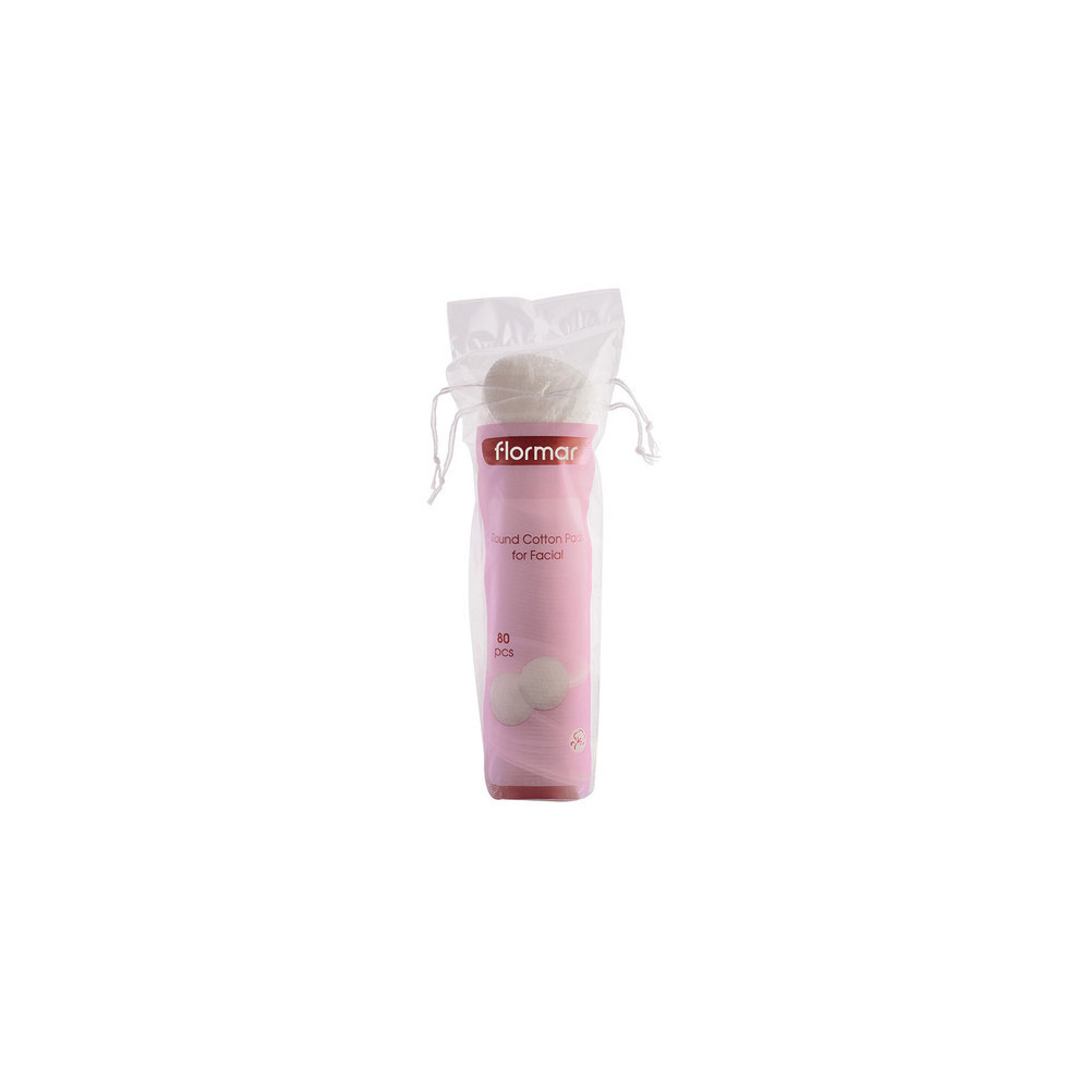 Flormar Round Cotton Pads For Facial With 80 pcs