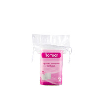 Flormar Square Cotton Pads For Facial With 50 pcs