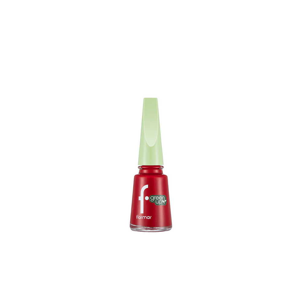 Flormar Green Up Nail Enamel Nail Polish, 009 Red Apple