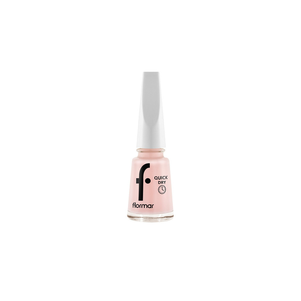 Flormar Quick Dry Nail Polish, 02 Soft Pink New